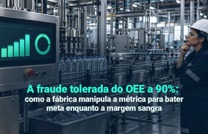 cálculo de OEE industrial